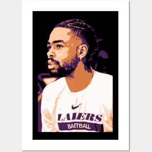 D'Angelo Russell: Basketball Star Artwork Tribute Posters and Art